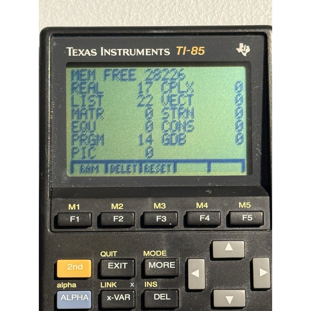 Texas Instruments TI-85 Graphing Calculator With Link Cable Tested Works - Picture 3 of 6